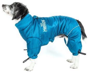 Helios Thunder-crackle Full-Body Waded-Plush Adjustable and 3M Reflective Dog Jacket (size: X-LARGE)