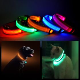 LED PET Safety Halo Style Collar (Color: Blue, size: X-LARGE)